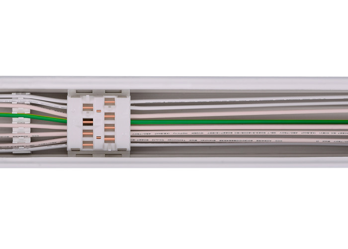 Led Linear Light Trunking Rail 1200mm 4 Foot 8 Wires Pre Wired