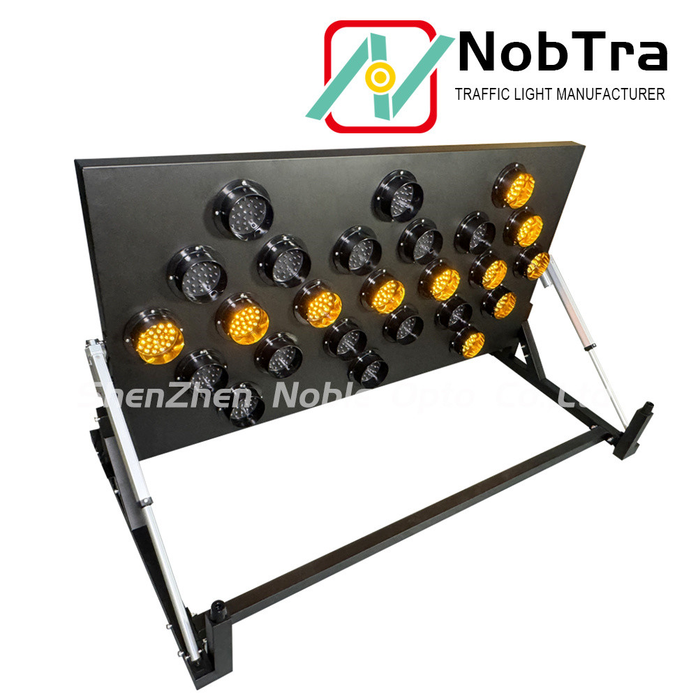 Safe Warning Function IP54 LED Arrow Board With Double Push Arrow Board