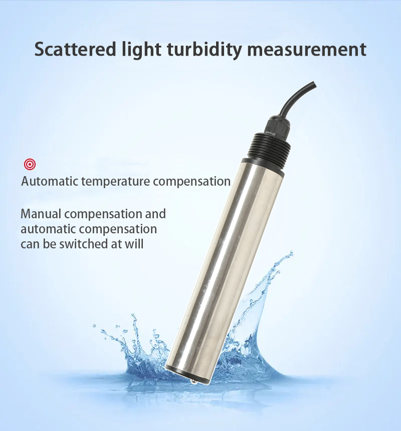Highly Accurate RS485 4-20mA Nephelometer Water Turbidity Sensor for River in Industry