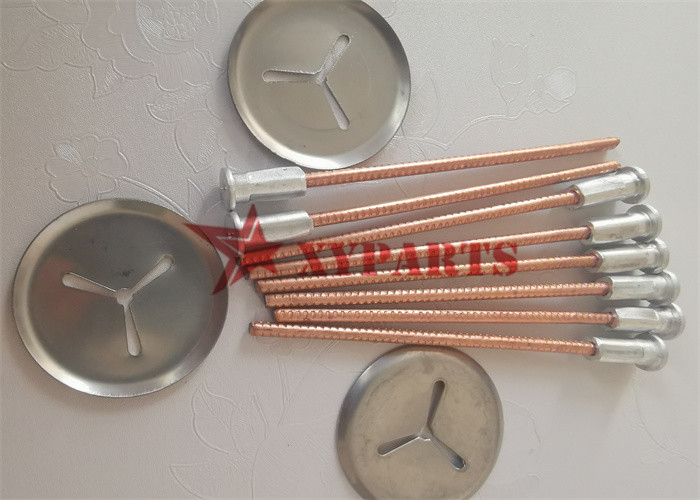 Ship Building M3x90mm Length Copper Steel Bimetal Pins With Aluminum Weld Base