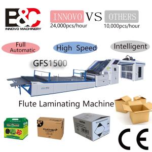 China Intelligent Automatic Corrugated Board Paper Pasting Lamination Machine High Speed Flute Laminator Machine 200meter/min on sale