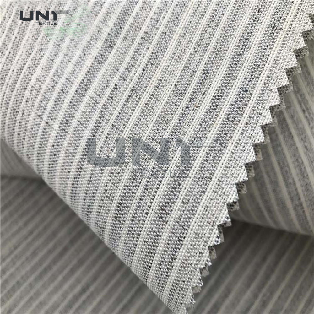 Woven Jacket Uniform Elastic Hair Interlining Eco Friendly