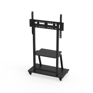 360 Degree Rotating Smart Board Floor Stand , Floor TV Stand With Mount 65 Inch