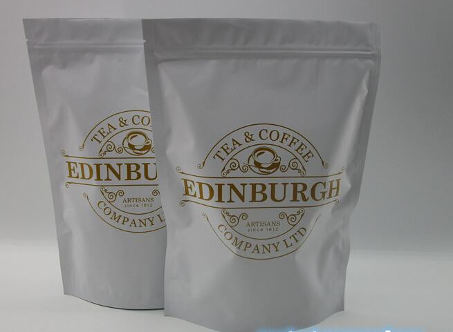 Biodegradable Ethiopia Coffee Bean Packaging Bags 500 Gram 16 Oz With Zipper