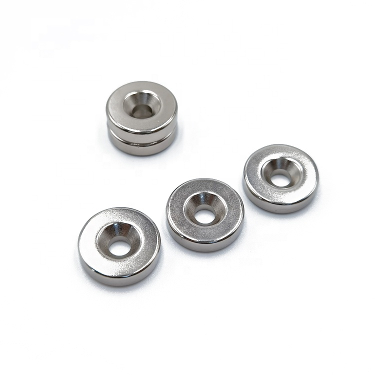 Neodymium Magnet N52 Round Base with Countersunk Hole ±0.05MM Tolerance Strong Magnet