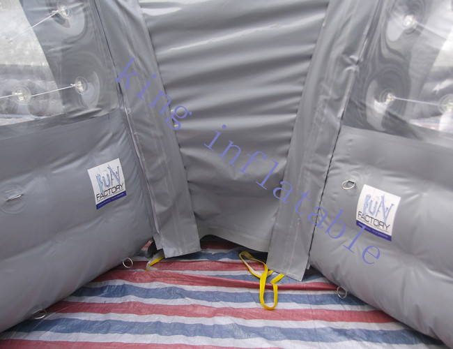 8m Diameter Combo Transparent Inflatable Dome Tent For Party / Exhibition