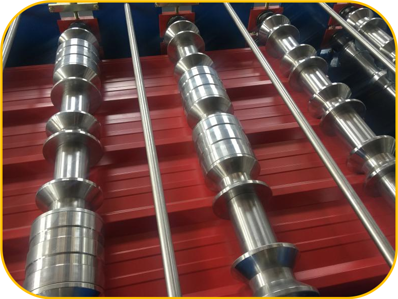 Roller station of double layer machine