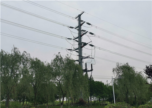 Q355 Steel Conical Pole 10KV Power Line Pole Electrical Post Anti - Corossive