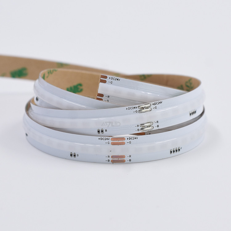 Rgb Cob Led Strip 24V 630 Leds/m Chip on Board High Density Cob Strip Light