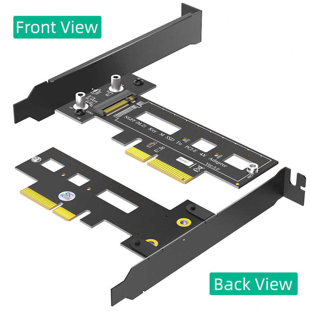 M.2 NGFF PCI-e nvme SSD to PCI Express 3.0 x4 Host Adapter Supports M.2 Key M Card Type