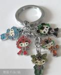 Competitive price Fashion Metal Promotional Keyring ​with key rings