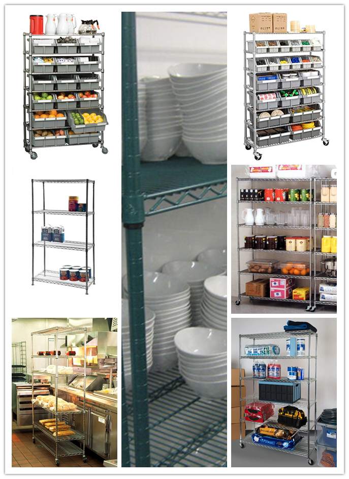 restaurant bin wire shelving