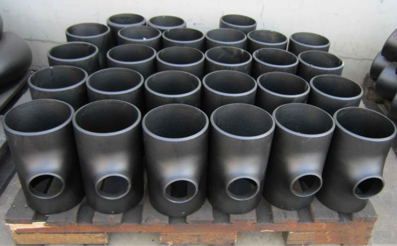 ANSI B16.9 ASTM A234WPB CARBON STEEL PIPE TEE BLACK