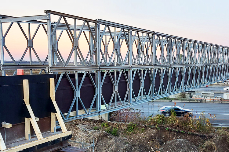 Fast Construction Truss Bailey Bridge With Tolerance ±1% And Q355/Grade 350/ASTM A992