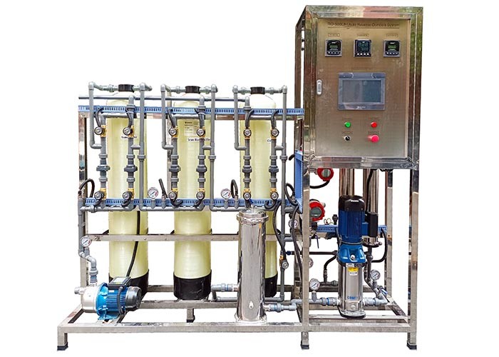 FRP Module Customized Water Purifying Filter Machine Commercial RO Treatment Water Purifier Plant PLC Control