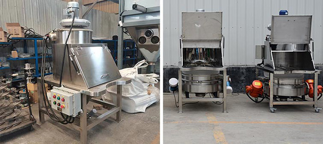 Automatic High Speed Carbon Steel Bag Dump Station For Cement Sand Granule