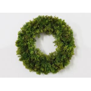 China 35CM Artificial Moss Wreath For Office Decoration on sale