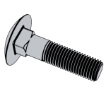 Custom Mark According to Your Specification High Strength Din 603 Carriage Bolts Stainless Steel Grade 4.8/6.8/8.8