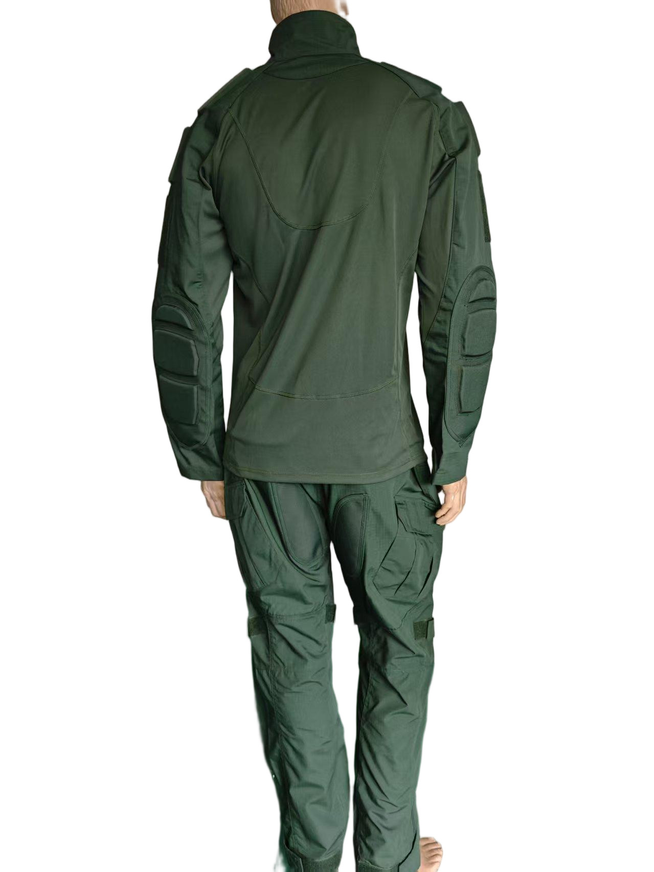 Green Frog Style Multi Purpose Tactical Training Uniform Set Long Sleeve Tactical Uniform for Men