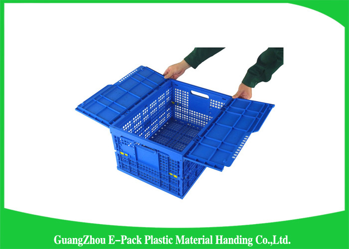 Mesh Folding Storage Crates , Household Collapsible Plastic Storage Bins PP Materials