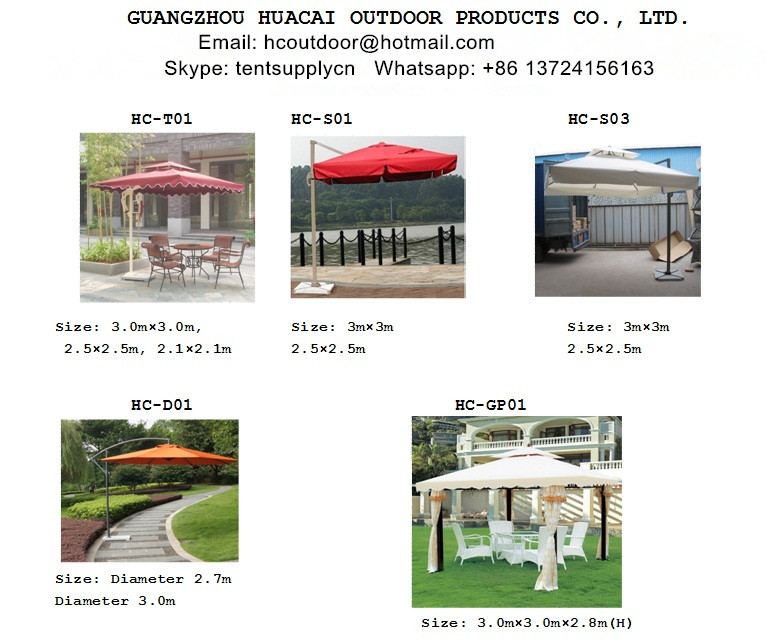 Outdoor Leisure Powder coated Steel Garden Gazebo Canopy Garden Pavilion