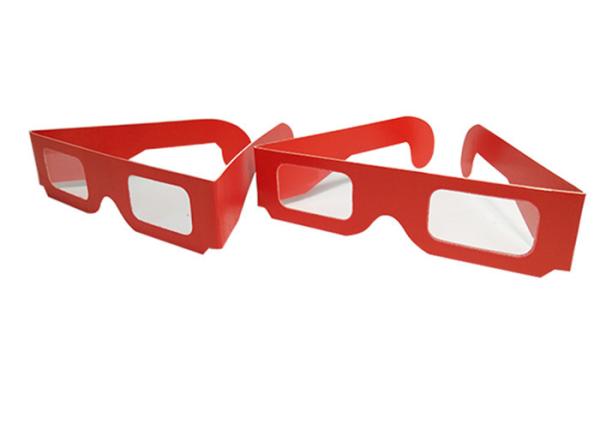 Quality Custom Logo Paper 3D Glasses / Cardboard Three Dimensional Glasses for sale