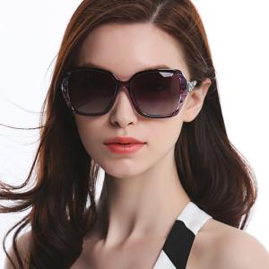 Women Big Square Oversized Sunglasses BSCI Custom Polarized Sunglasses Sparkling