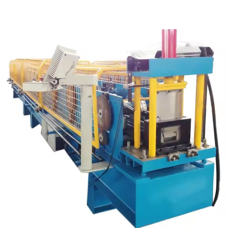 0.3-0.8mm Galvanized Steel K Type Half Square Rain Gutter Roll Forming Machine