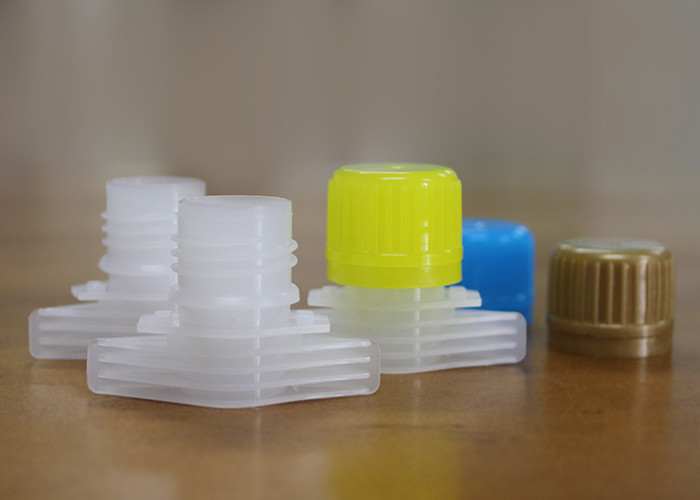 Convenient Rotation Plastic Spout Caps , 23mm HDPE Food Grade Baby Food Pouch Cover