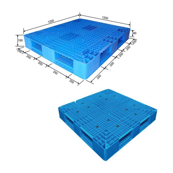 Quality 1200 x 1200 mm HDPE Plastic Pallets Euro Standard Size Heavy Duty in china for sale