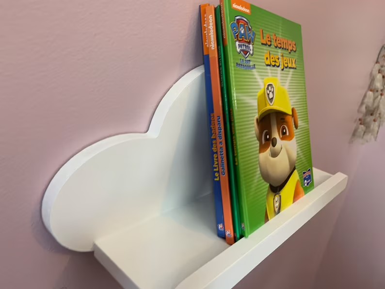Wooden Cloud Shelves Nursery Wall Decor Kids Room Decor Nursery Shelves Cloud Decor Kids Book Shelf