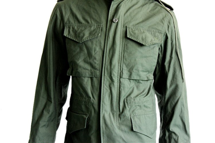 Men Alpha M65 Military Jacket With Hood Army Green Color