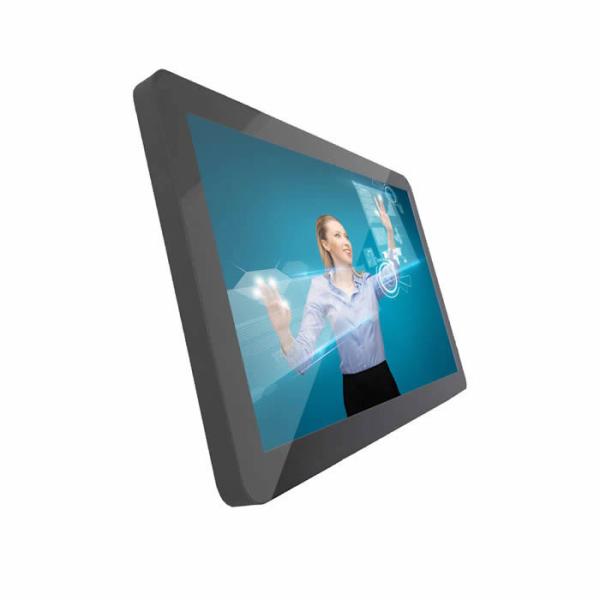 Quality Flat Panel 19" Industrial Panel PC , Capacitive Touch Rugged All In One PC Fanless Wall Mounted for sale