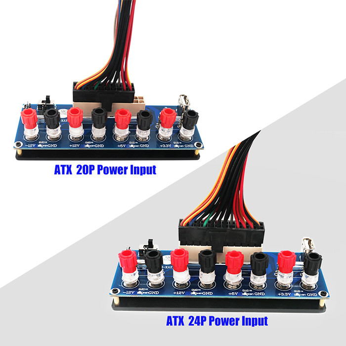 ATX Power Supply Breakout Adapter With USB 5V Port And Insulation Plastic Base