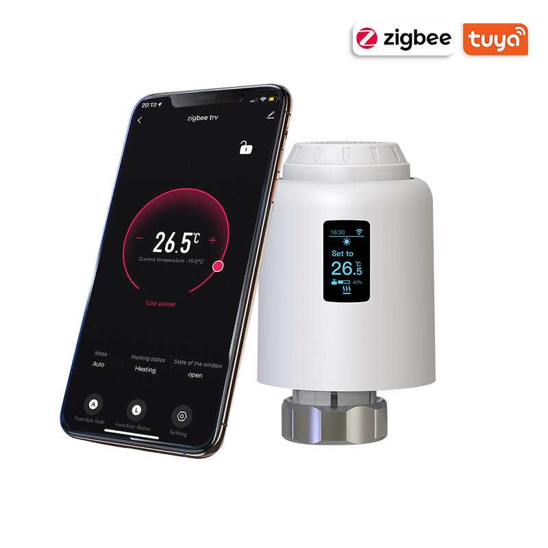 Zigbee WiFi Smart Thermostat Programmable Thermostatic Radiator Valve Temp Controller