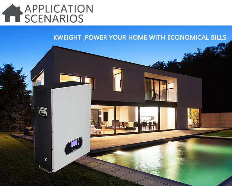 10kw 48v Lithium Power Wall Solar System Lifepo4 Lithium Ion Battery Wall