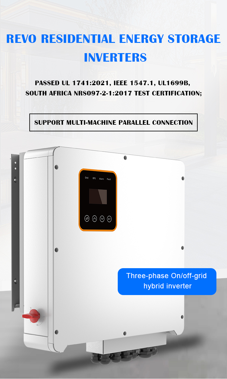 6kw 8kw 10kw 12kw Three Phase Hybrid Solar Inverter 50HZ/60HZ