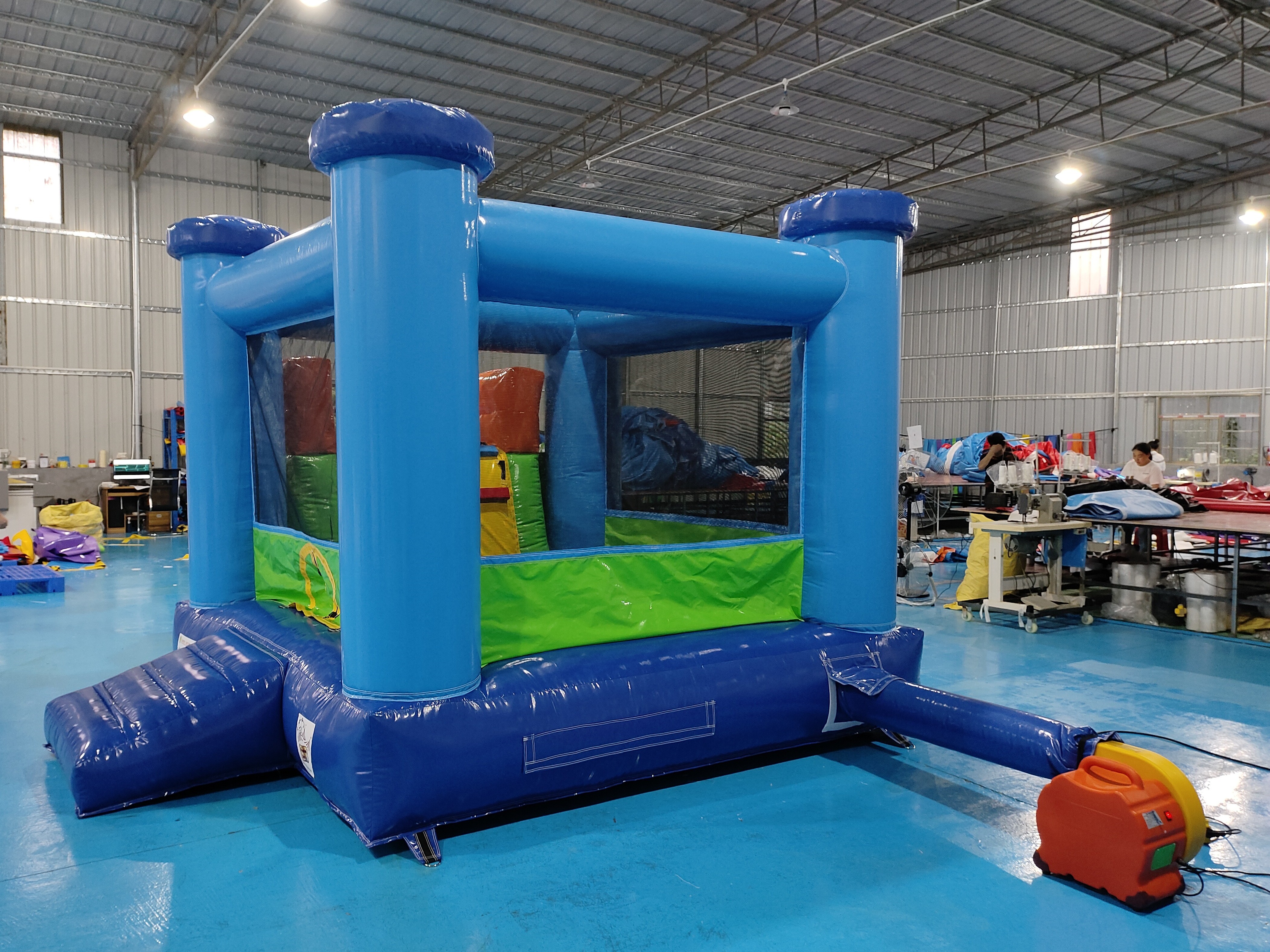 Hot Sale Inflatable Bounce House With Slide Combo Inflatable Bouncy Castle With Dry Slide For Kids