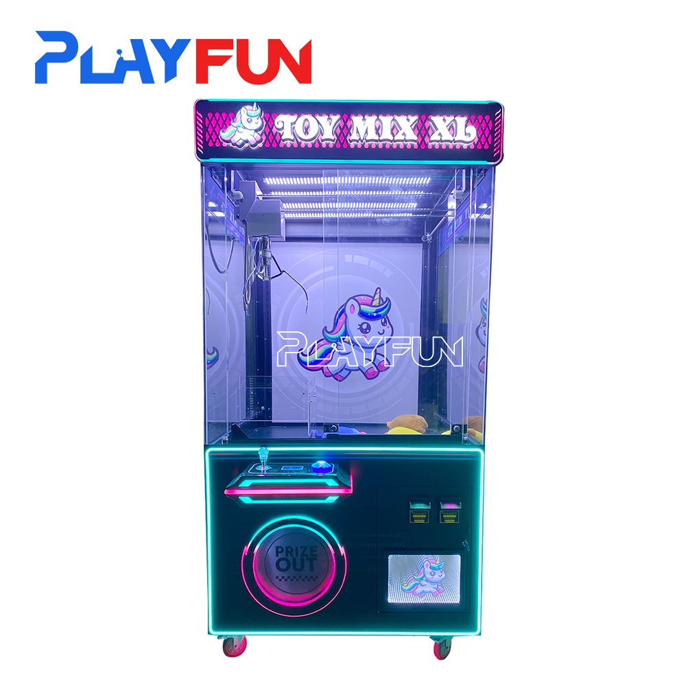 Token Coin Operated Black Toy House XXL Win Big Prize Claw Game Machine at the Arcade Vending Ball Plush Toys Crane Games