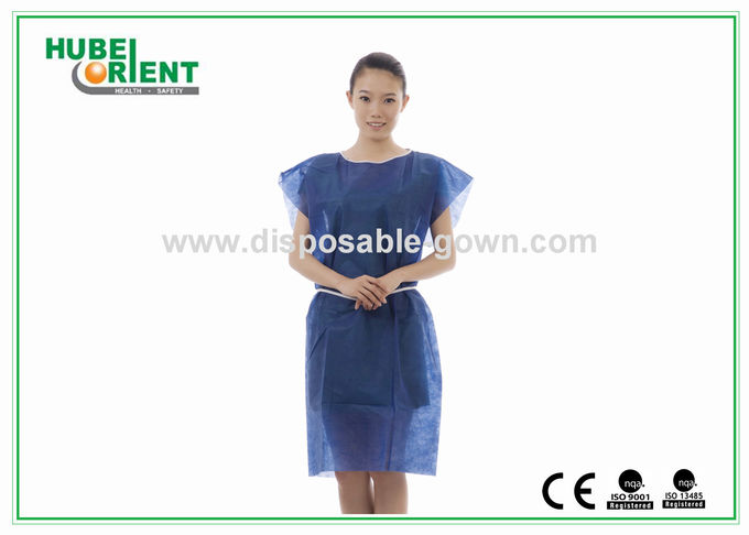 Non Irritating 45gsm Polypropylene Disposable Patient Gown
