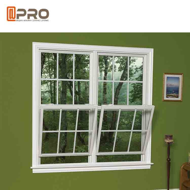 Double Tempered Glass Aluminum Sash Windows Horizontal Opening Pattern