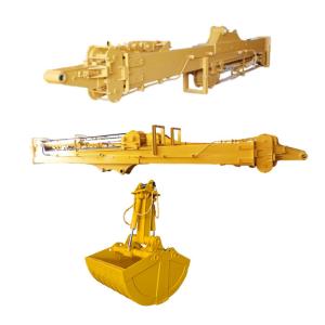 Telescopic Dipper Arm With Clamshell Bucket With Teeth Use BS900E