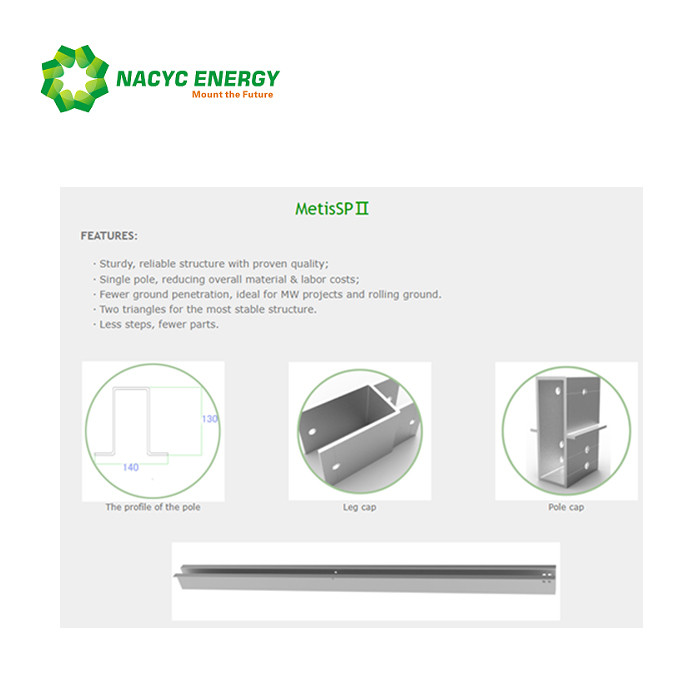 Solar Photovoltaic System Solar Panel Adjustable Mounting Brackets Technical Datasheet Offer PV Ground Mounting System