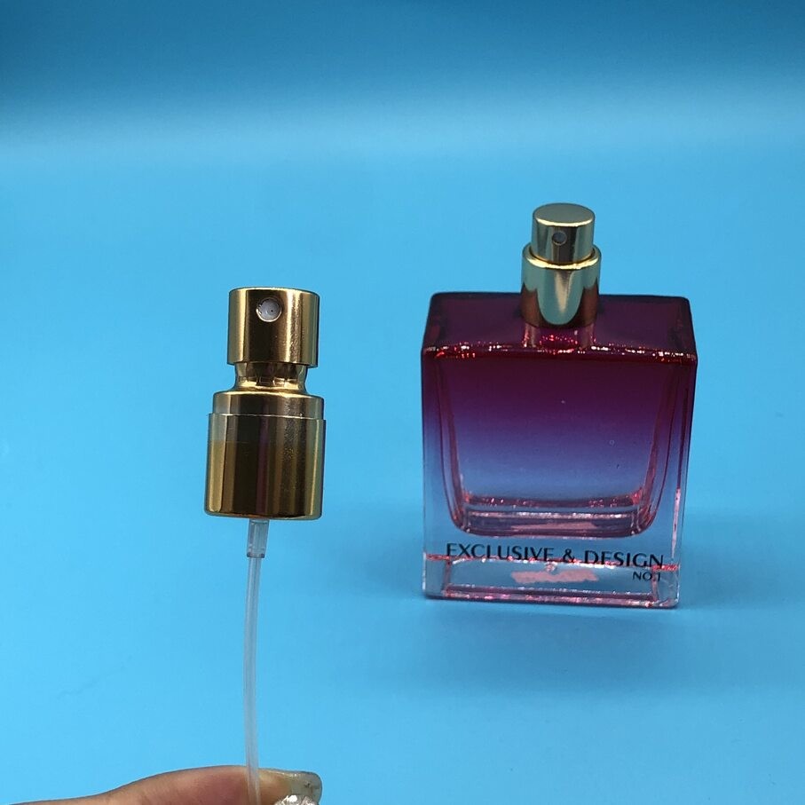 Precision Golden color Perfume Pump for Controlled Fragrance Dispensing and Elegant Packaging