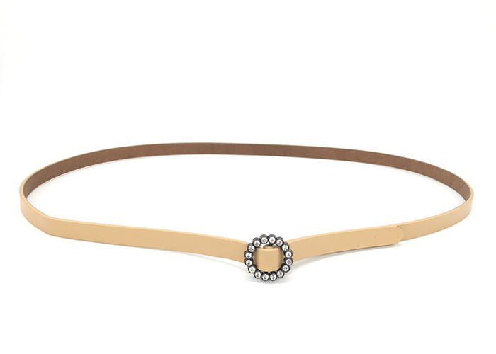 Casual Dressy Rhinestone Belts / Shiny Buckle Womens Leather Belt