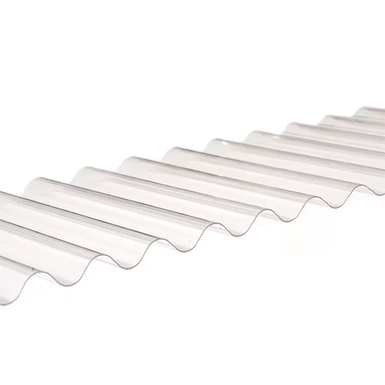 Polycarbonate Corrugated Plastic Sheets , Transparent Roof Corrugated Plastic Sheets