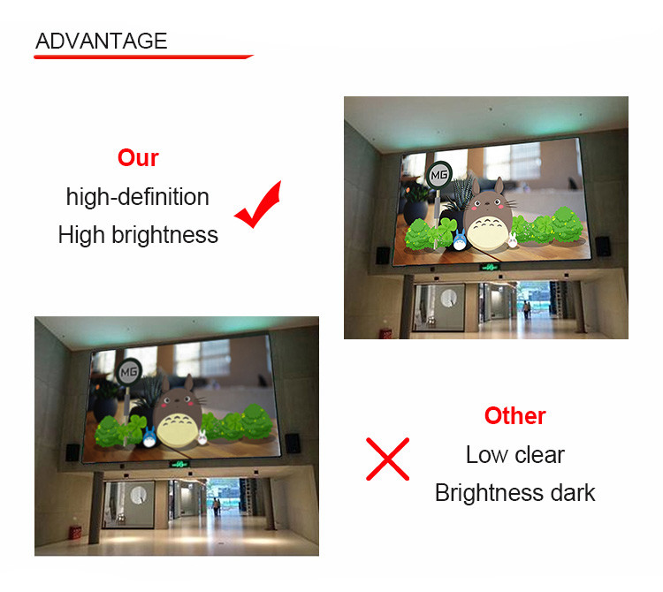 4k Vivid Video 640*480mm Die Casting Aluminum P1.9 HD LED Display
