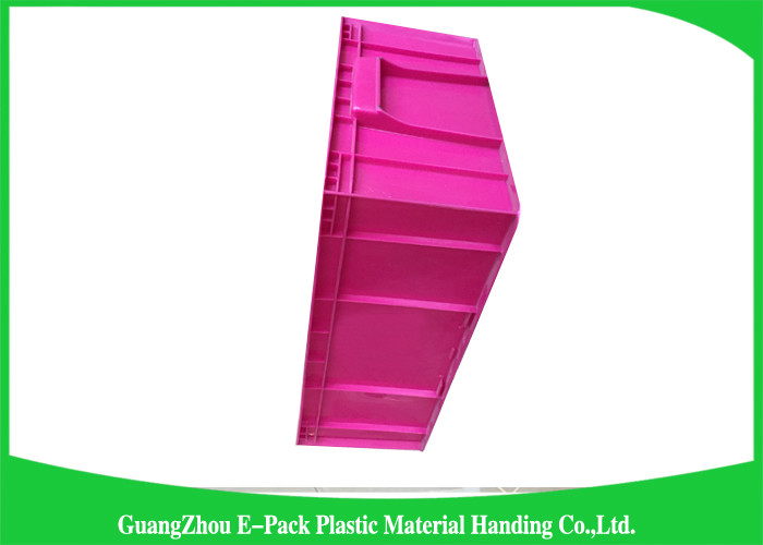 Warehouse Plastic Stackable Containers Big Capacity Space Saving Foldable Transport