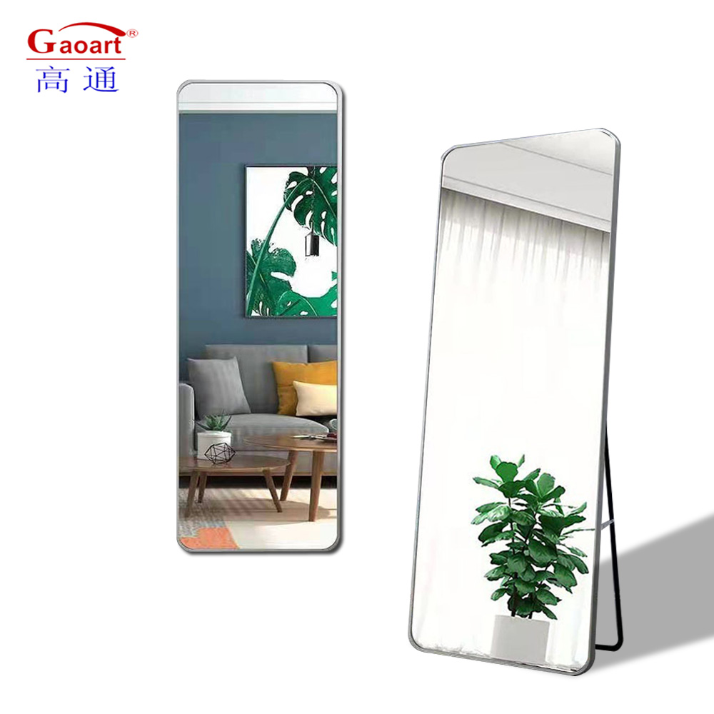 Glass Sticker Full Length Silver Shower Nordic Wall Art for Bathroom Toilet Salon Mirror