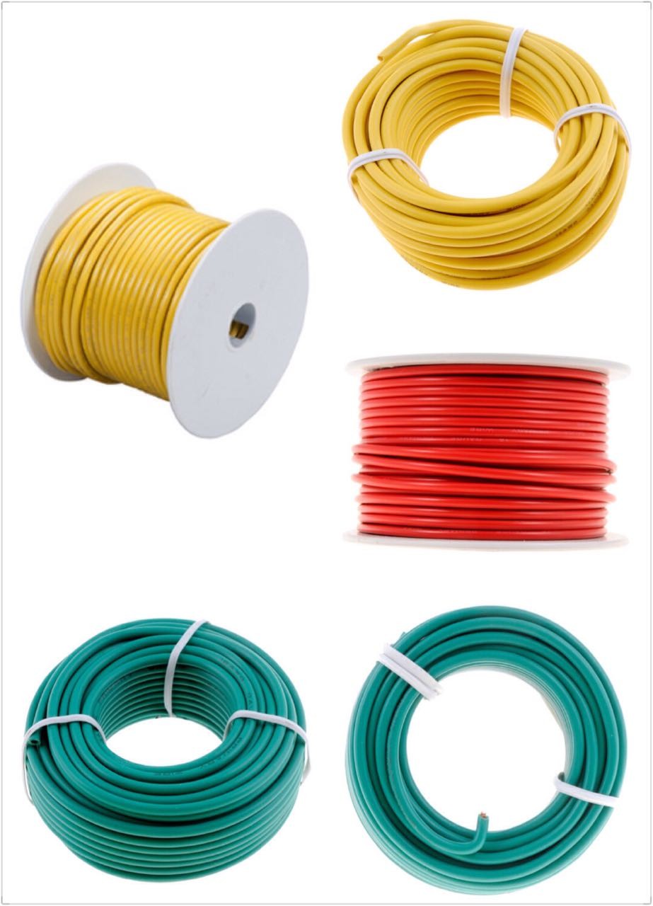 10 12 14 16 18 20 AWG Gauge Copper Cca Primary Automotive Pvc Stranded Wire for Overhead